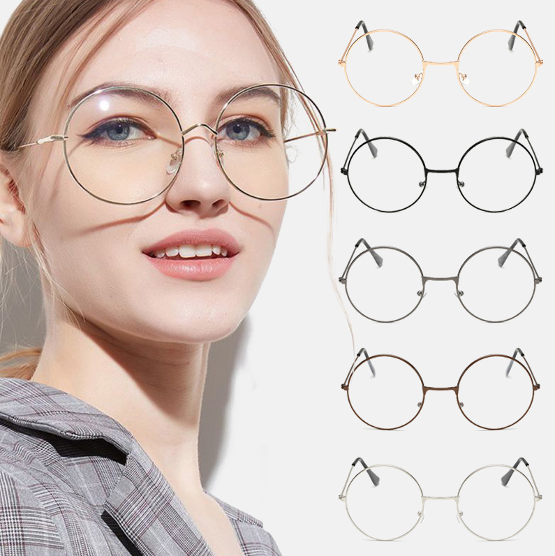 Spring Women's Round Blue Light Glasses