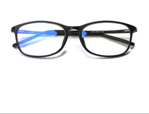 Shadow Framed Blue Plastic Titanum Material Light Blocking Anti-Glare and Anti-Eye Strain Glasses