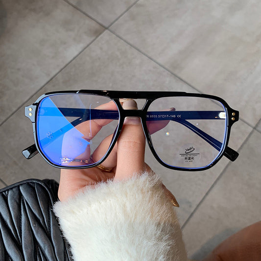 Classic Framed Plastic & Titanium Material Blue Light Blocking Computer Glasses