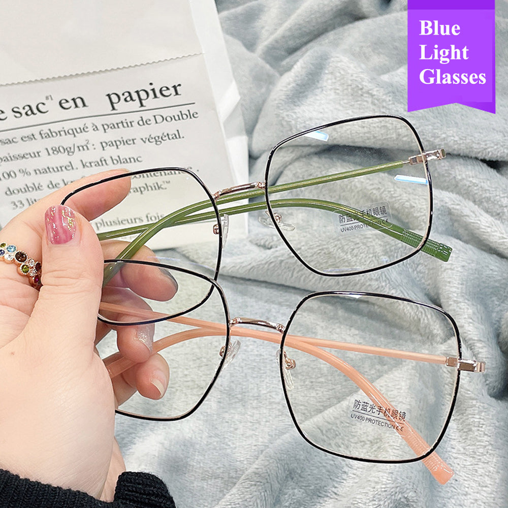 Cello Alloy Framed Anti Blue-Light UV Computer Rest Glasses for PC, Phone, Tablet,TV, Video Games