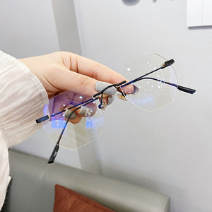 Women's Rimless Blue Light Blocking Glasses