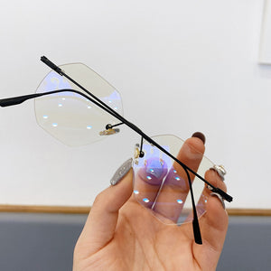 Women's Rimless Blue Light Blocking Glasses