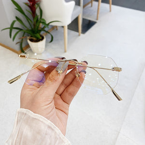 Women's Rimless Blue Light Blocking Glasses