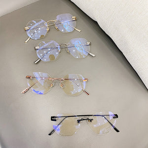 Women's Rimless Blue Light Blocking Glasses