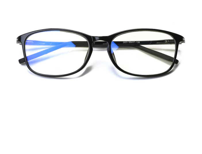 Shadow Framed Blue Plastic Titanum Material Light Blocking Anti-Glare and Anti-Eye Strain Glasses