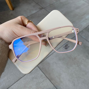 Classic Framed Plastic & Titanium Material Blue Light Blocking Computer Glasses