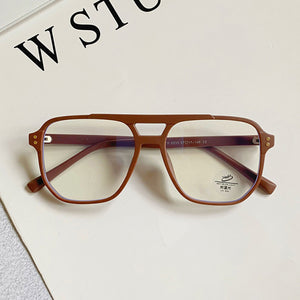 Classic Framed Plastic & Titanium Material Blue Light Blocking Computer Glasses