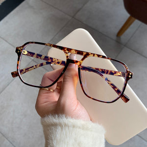 Classic Framed Plastic & Titanium Material Blue Light Blocking Computer Glasses