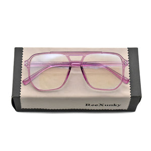 Classic Framed Plastic & Titanium Material Blue Light Blocking Computer Glasses