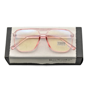 Classic Framed Plastic & Titanium Material Blue Light Blocking Computer Glasses