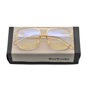 Classic Framed Plastic & Titanium Material Blue Light Blocking Computer Glasses