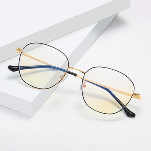 Feather Metal Anti Eye Strain Blue Light Glasses